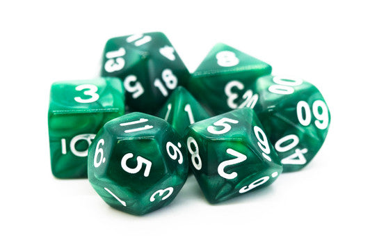 Old School Dice: Pearl Drop Dice