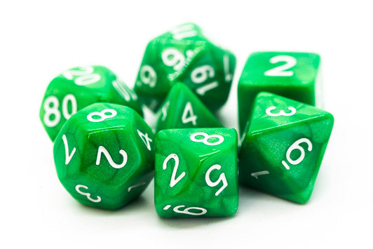 Old School Dice: Pearl Drop Dice