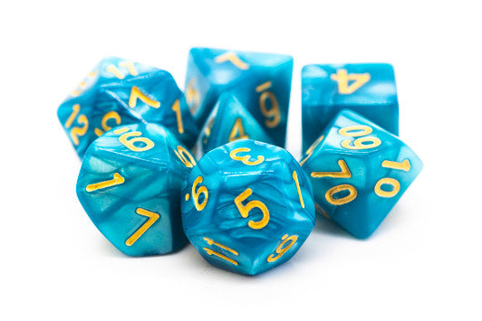 Old School Dice: Pearl Drop Dice