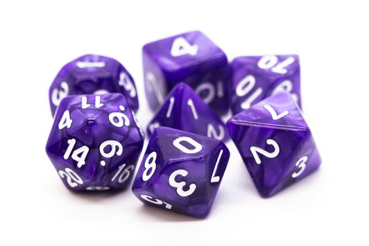 Old School Dice: Pearl Drop Dice