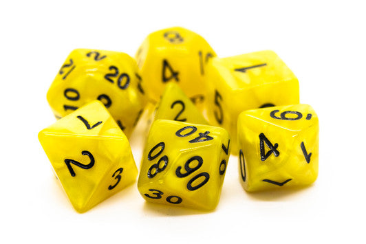 Old School Dice: Pearl Drop Dice