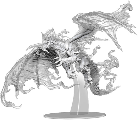 Dungeons And Dragons Miniatures: Adult Blue Shadow Dragon -Unpainted
