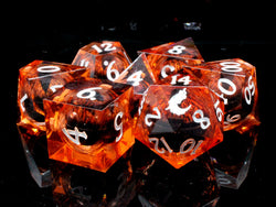 Old School Dice: Sharp Edge Liquid Infused Dice