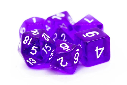 Old School Dice Translucent Dice
