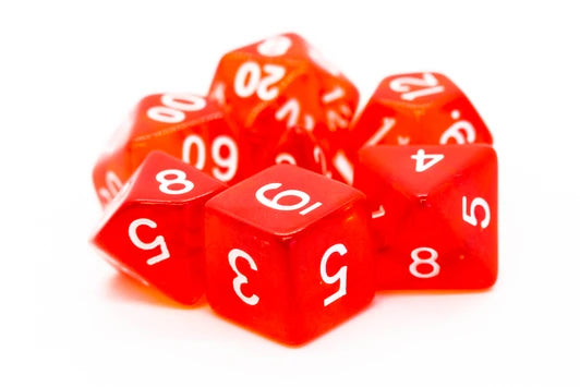 Old School Dice Translucent Dice