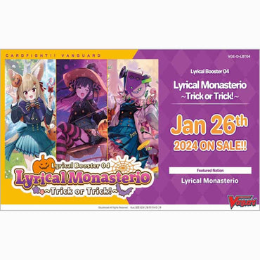 CARDFIGHT!! VANGUARD OVERDRESS: LYRICAL BOOSTER: LYRICAL MONASTERIO TRICK OR TRICK! Booster Box