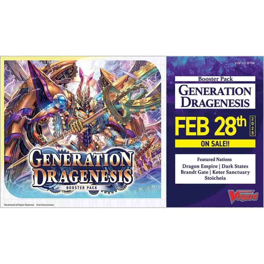CARDFIGHT!! VANGUARD DIVINEZ: BOOSTER: BT6 GENERATION DRAGENESIS