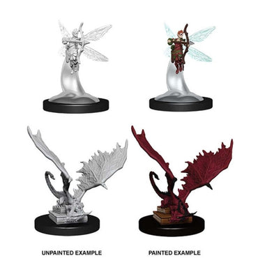 Dungeons & Dragons Nolzur`s Marvelous Unpainted Miniatures:  W9 - Pseudodraon & Sprite