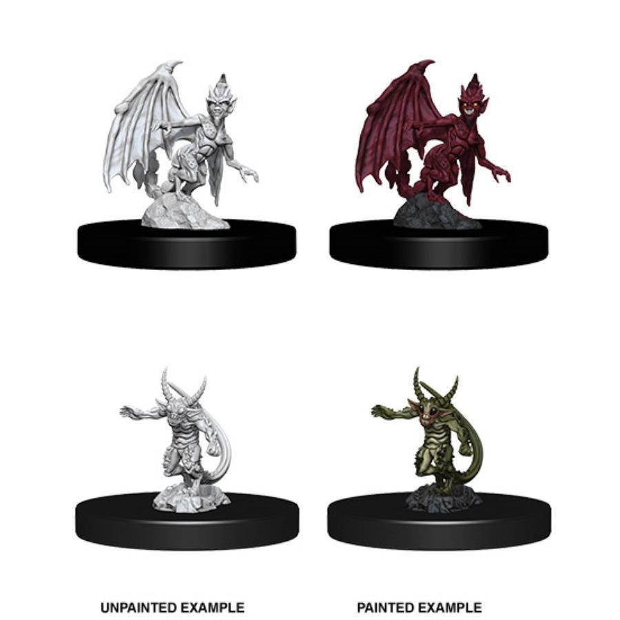 Dungeons & Dragons Nolzur`s Marvelous Unpainted Miniatures:  W9 - Imp & Quasit