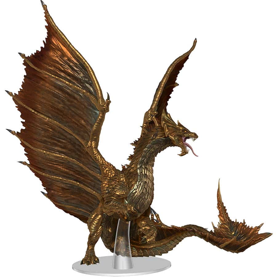 Dungeons And Dragons Miniatures: Icons of the Realms: Adult Brass Dragon