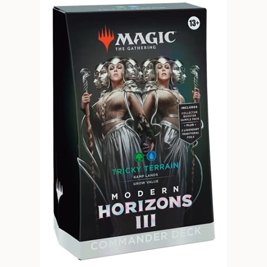 MAGIC THE GATHERING: MODERN HORIZONS 3 COMMANDER DECKS DISPLAY CASE