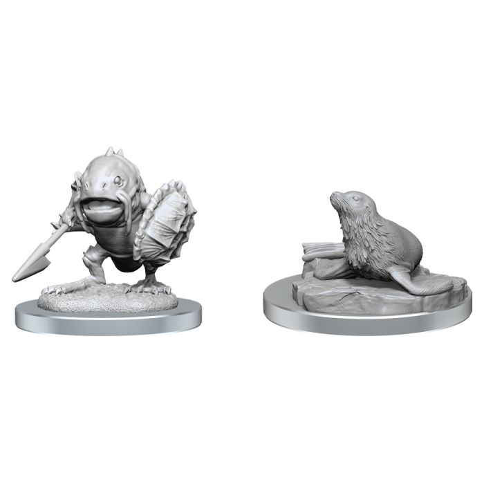 D&D: Nolzur's Marvelous Miniatures: Locathah & Seal Wave 20 (Unpainted)