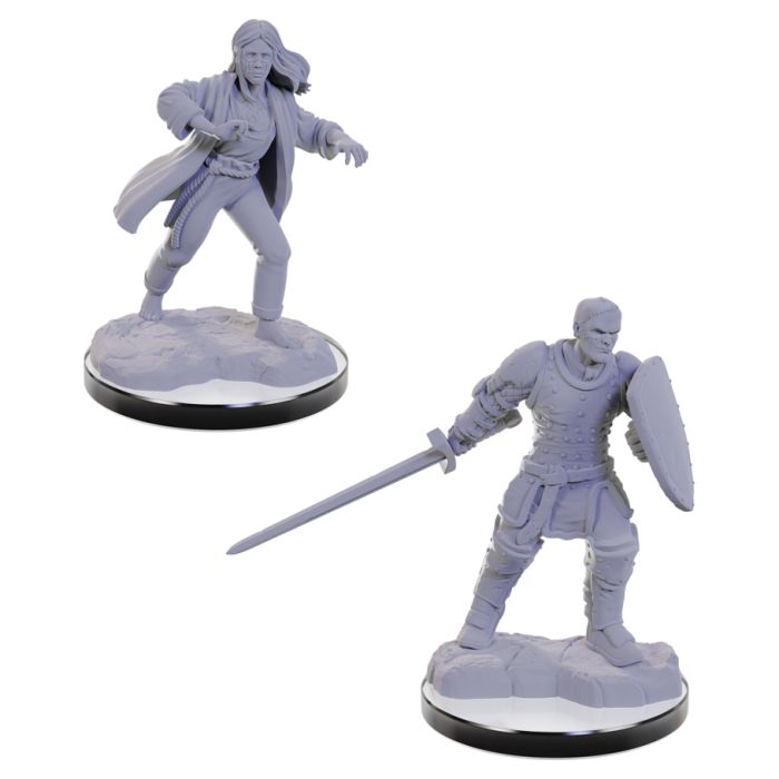 D&D: Nolzur's Marvelous Miniatures: Reborn Paladin & Reborn Warlock Wave 22 (Unpainted)