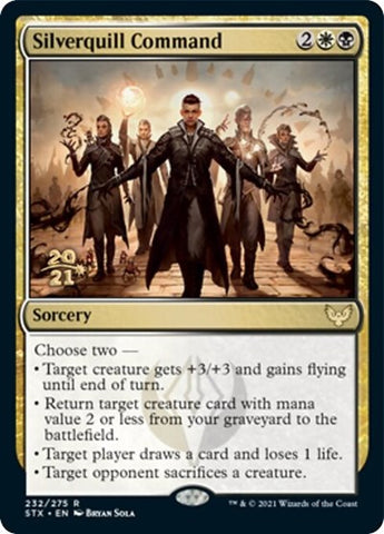Silverquill Command [Strixhaven: School of Mages Prerelease Promos]