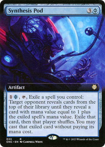 Synthesis Pod (Extended Art) [Phyrexia: All Will Be One Commander]