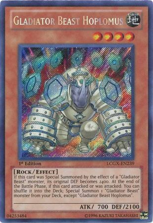 Gladiator Beast Hoplomus [LCGX-EN239] Secret Rare