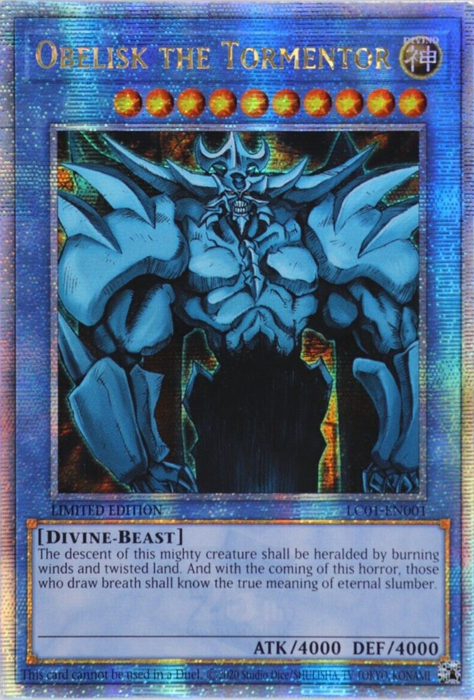 Obelisk the Tormentor [LC01-EN001] Quarter Century Secret Rare