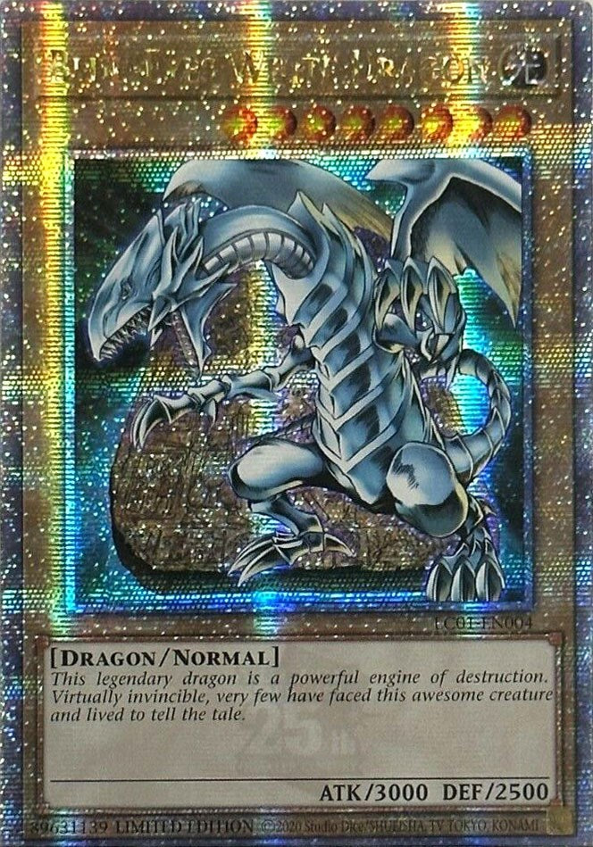 Blue-Eyes White Dragon [LC01-EN004] Quarter Century Secret Rare