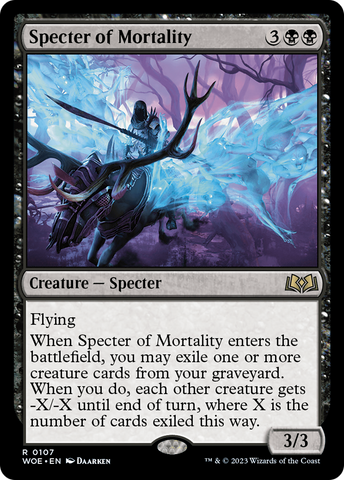Specter of Mortality [Wilds of Eldraine]