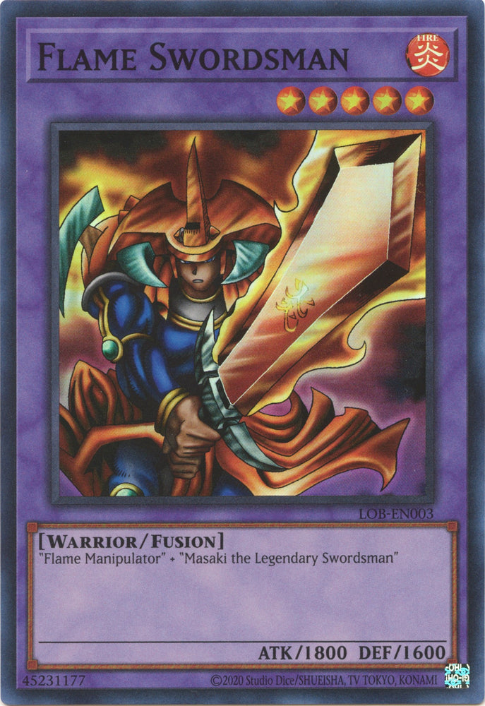 Flame Swordsman [LOB-EN003] Super Rare