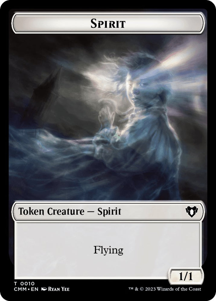 Spirit (0010) // Elemental (0025) Double-Sided Token [Commander Masters Tokens]