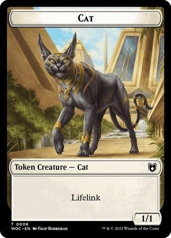 Cat (0006) // Pegasus Double-Sided Token [Wilds of Eldraine Commander Tokens]