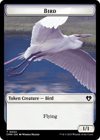 Bird // Goblin Double-Sided Token [Commander Masters Tokens]