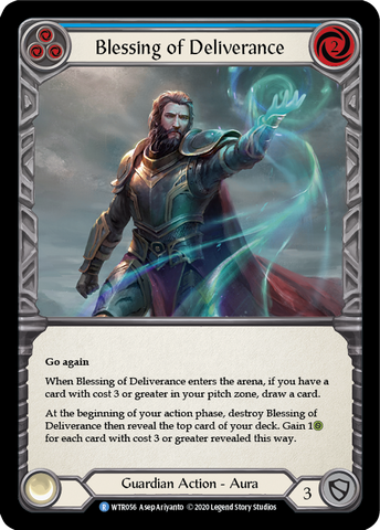 Blessing of Deliverance (Blue) [U-WTR056] (Welcome to Rathe Unlimited)  Unlimited Rainbow Foil