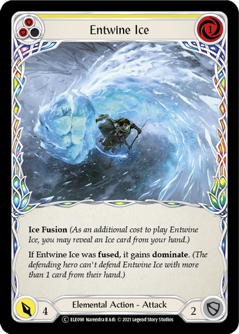 Entwine Ice (Yellow) [U-ELE098] (Tales of Aria Unlimited)  Unlimited Rainbow Foil