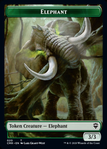 Beast (19) // Elephant Token [Commander Legends Tokens]
