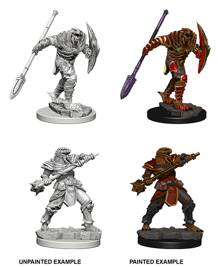 Dungeons & Dragons Icons of the Realms Premium Figures: W4 Dragonborn Fighter with Spear