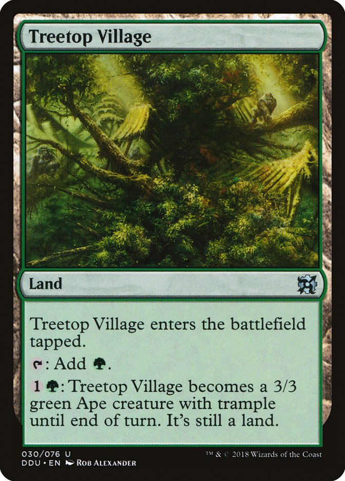 Treetop Village [Duel Decks: Elves vs. Inventors]