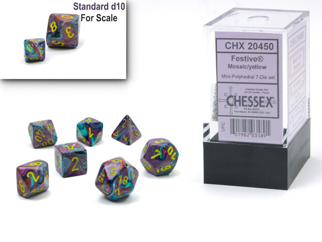 Chessex Mini Polyhedral 7 Count Dice Sets