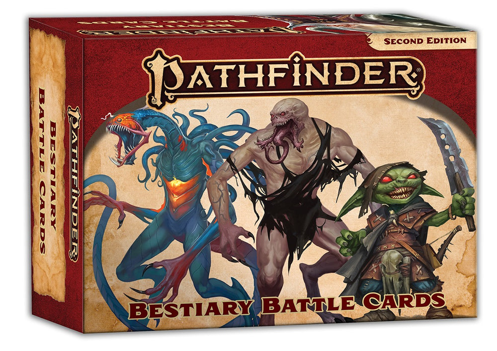 Pathfinder Bestiary Battle Cards for Second Edition