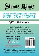 Sleeve Kings "Blood Bowl Compatible" Sleeves (78x113mm) -110 Pack