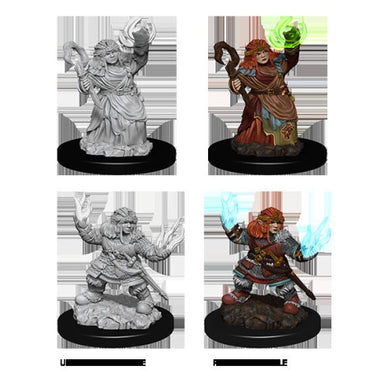 Pathfinder Deep Cuts Unpainted Miniatures: W7 Female Dwarf Summoner
