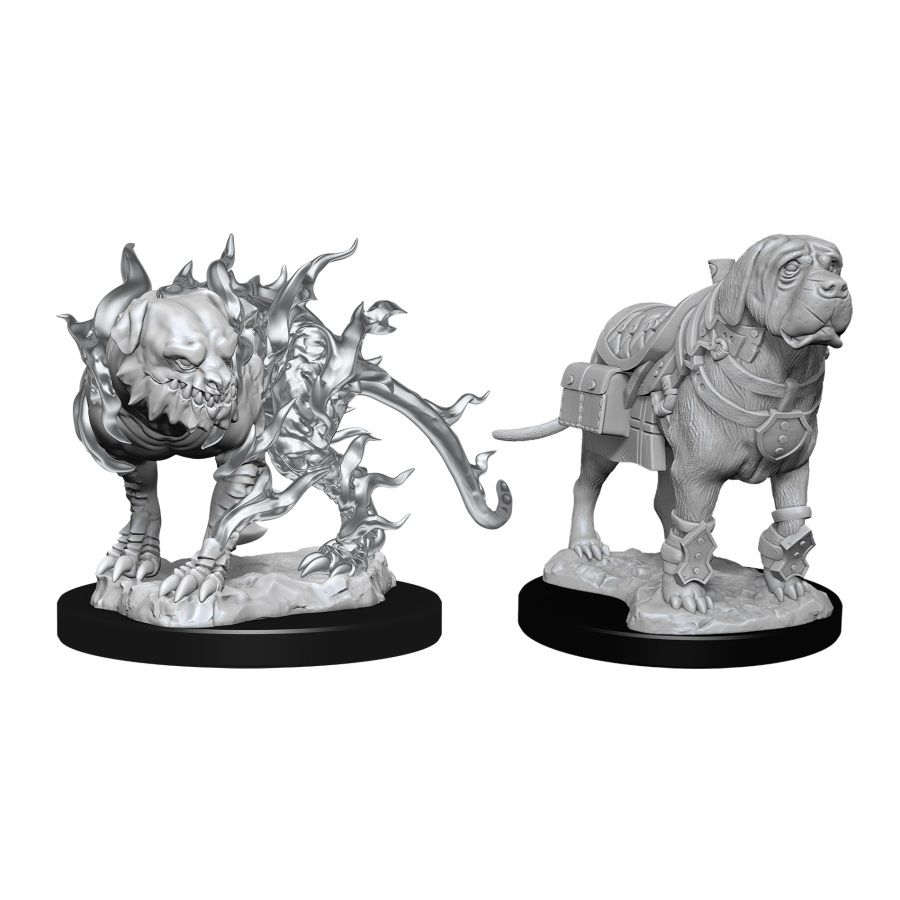 Dungeons & Dragons Nolzur`s Marvelous Unpainted Miniatures: W11 Mastif & Shadow Mastif