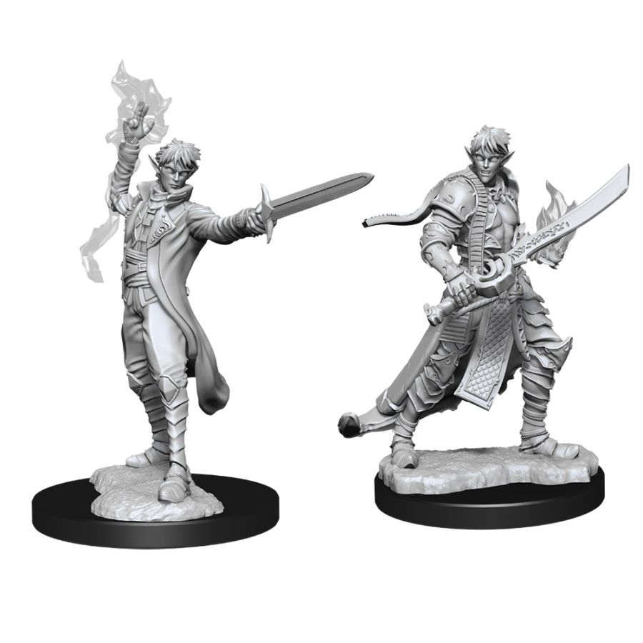 Pathfinder Deep Cuts Unpainted Miniatures: W11 Male Elf Magus (Magic User)