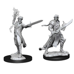 Pathfinder Deep Cuts Unpainted Miniatures: W11 Male Elf Magus (Magic User)