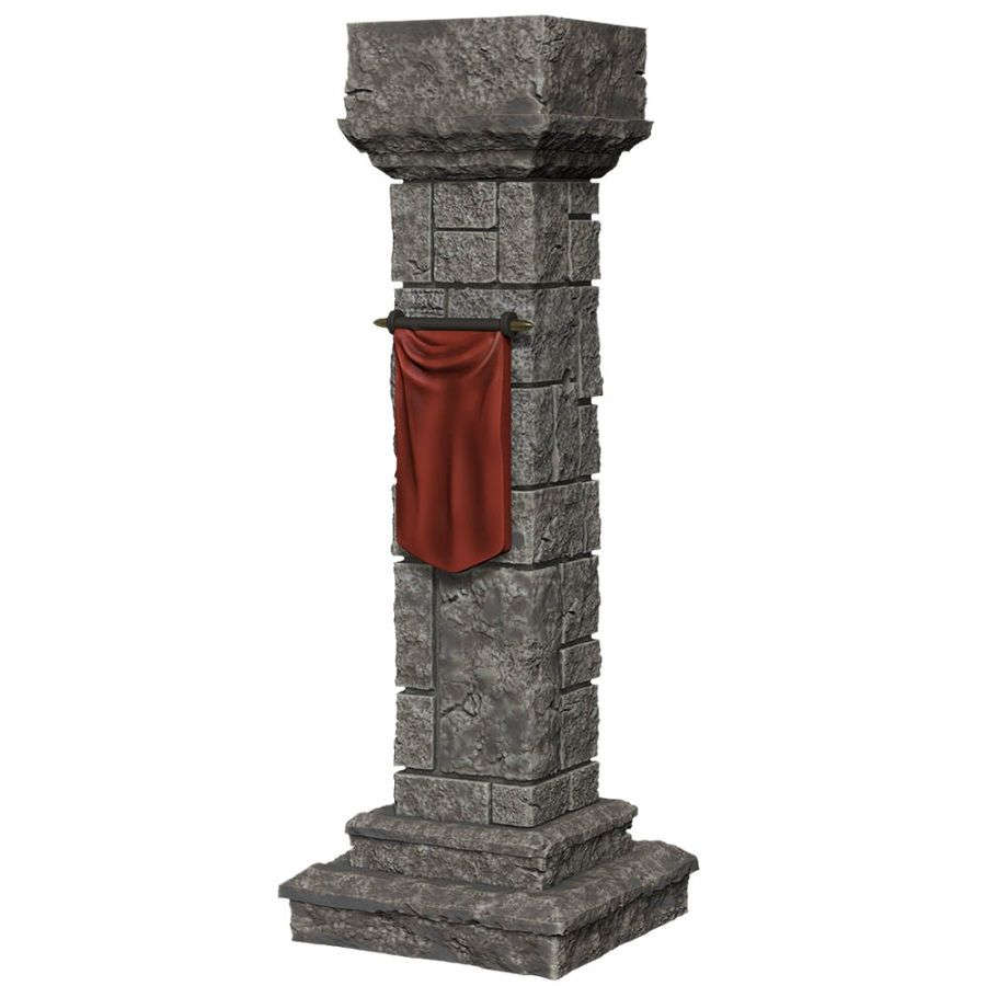WizKids Deep Cuts Unpainted Miniatures: W11 Pillars & Banners