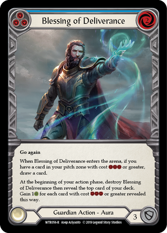 Blessing of Deliverance (Blue) [WTR056-R] (Welcome to Rathe)  Alpha Print Rainbow Foil