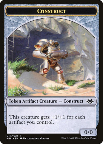 Soldier (004) // Construct (017) Double-sided Token [Modern Horizons Tokens]