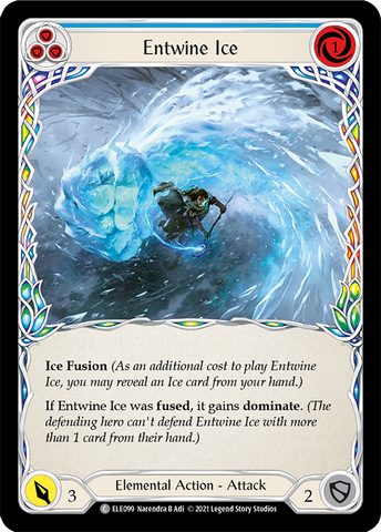 Entwine Ice (Blue) [ELE099] (Tales of Aria)  1st Edition Rainbow Foil