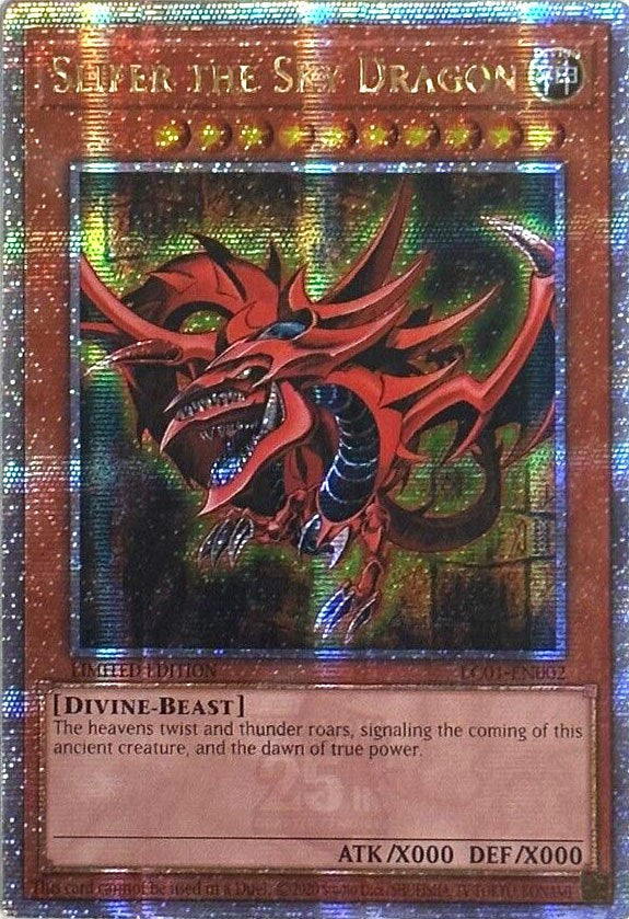 Slifer the Sky Dragon [LC01-EN002] Quarter Century Secret Rare