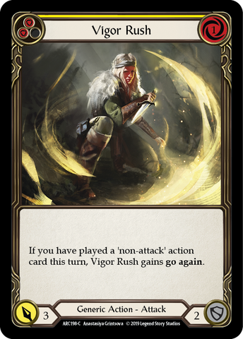 Vigor Rush (Yellow) [ARC198-C] (Arcane Rising)  1st Edition Normal