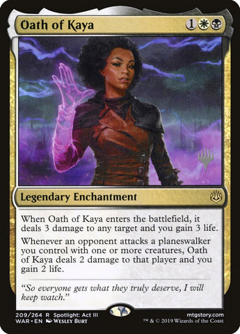 Oath of Kaya (Promo Pack) [War of the Spark Promos]