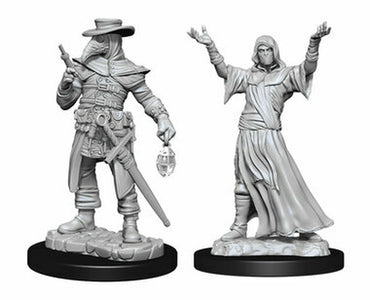 Pathfinder Deep Cuts Unpainted Miniatures: W15 Plague Doctor & Cultist