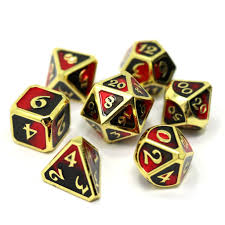 Die hard Dark Arts 7 Dice Metal Set