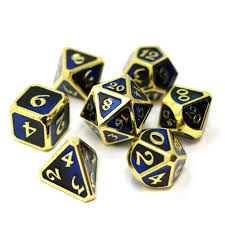 Die hard Dark Arts 7 Dice Metal Set