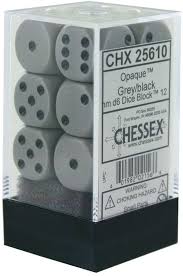 Chessex Opaque: 16mm D6 Dice Block